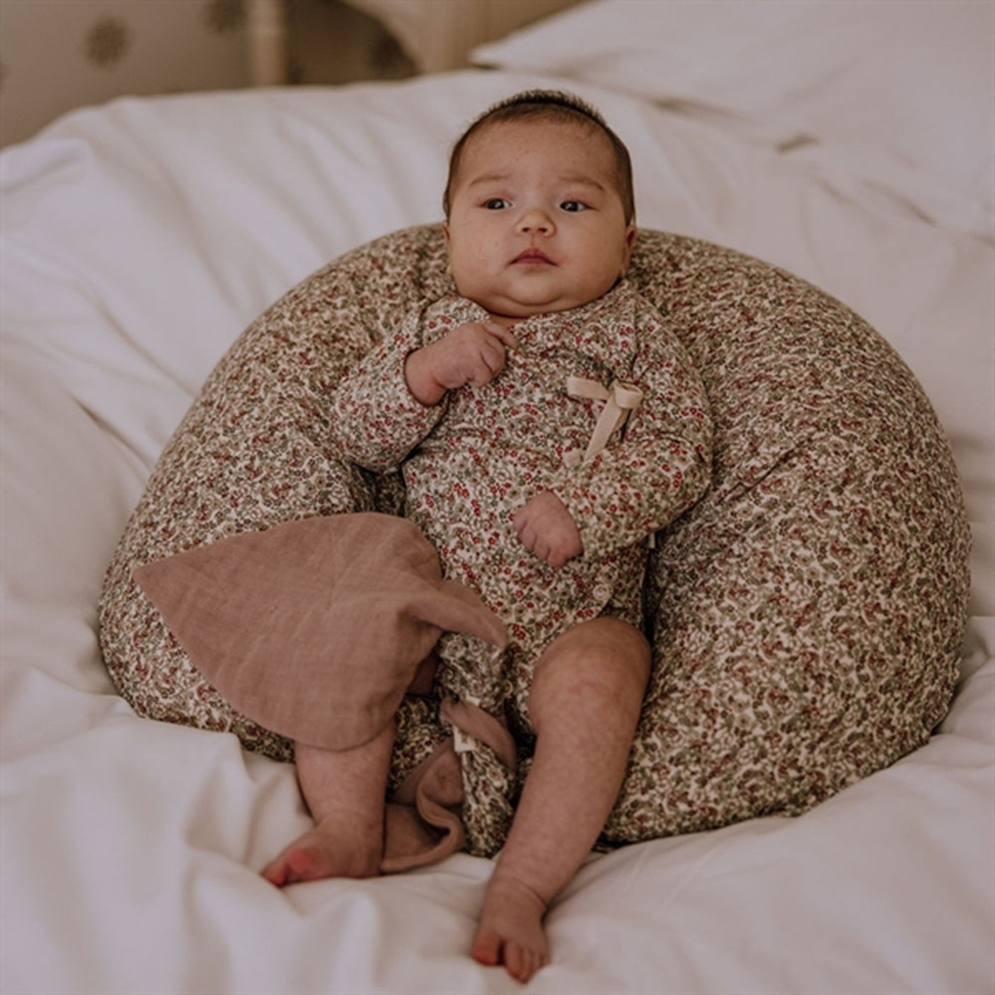 That's Mine Nursing Pillow Moon Bouquet Rouge