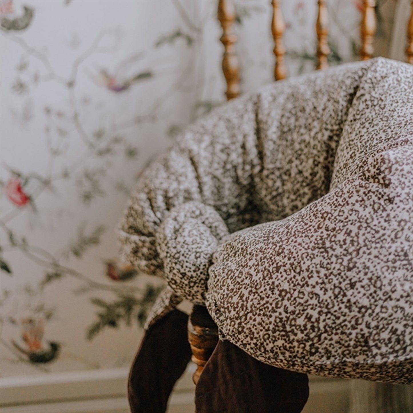 That's Mine Nursing Pillow Moon Flores Red