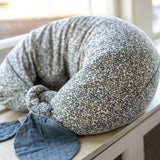 That's Mine Nursing Pillow Moon Flores Sandshell/Blue