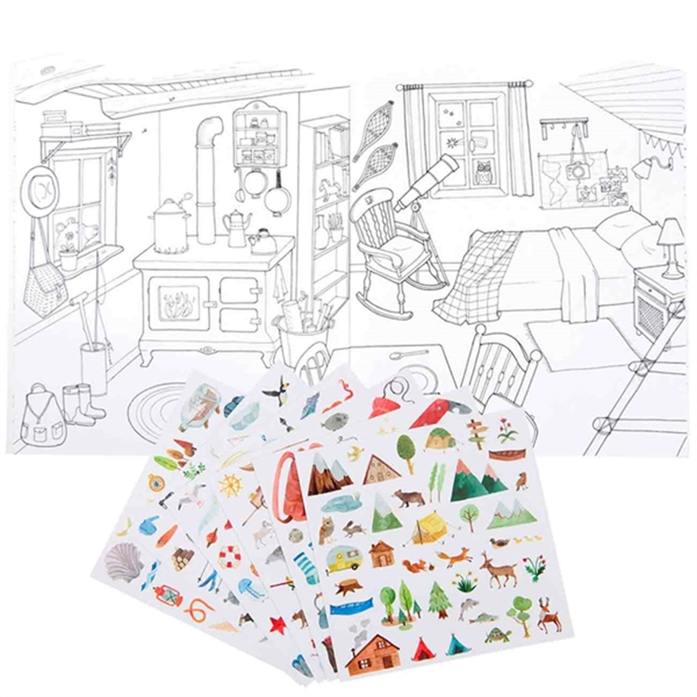 Moulin Roty Colouring Book