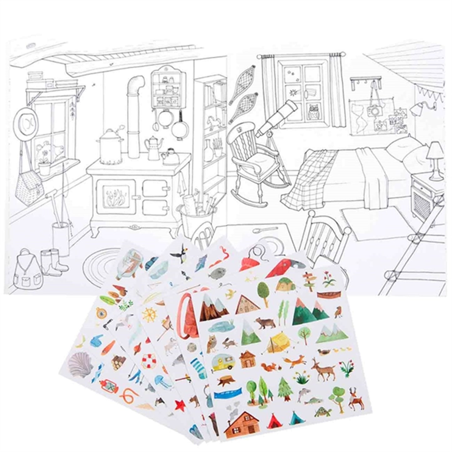 Moulin Roty Colouring Book