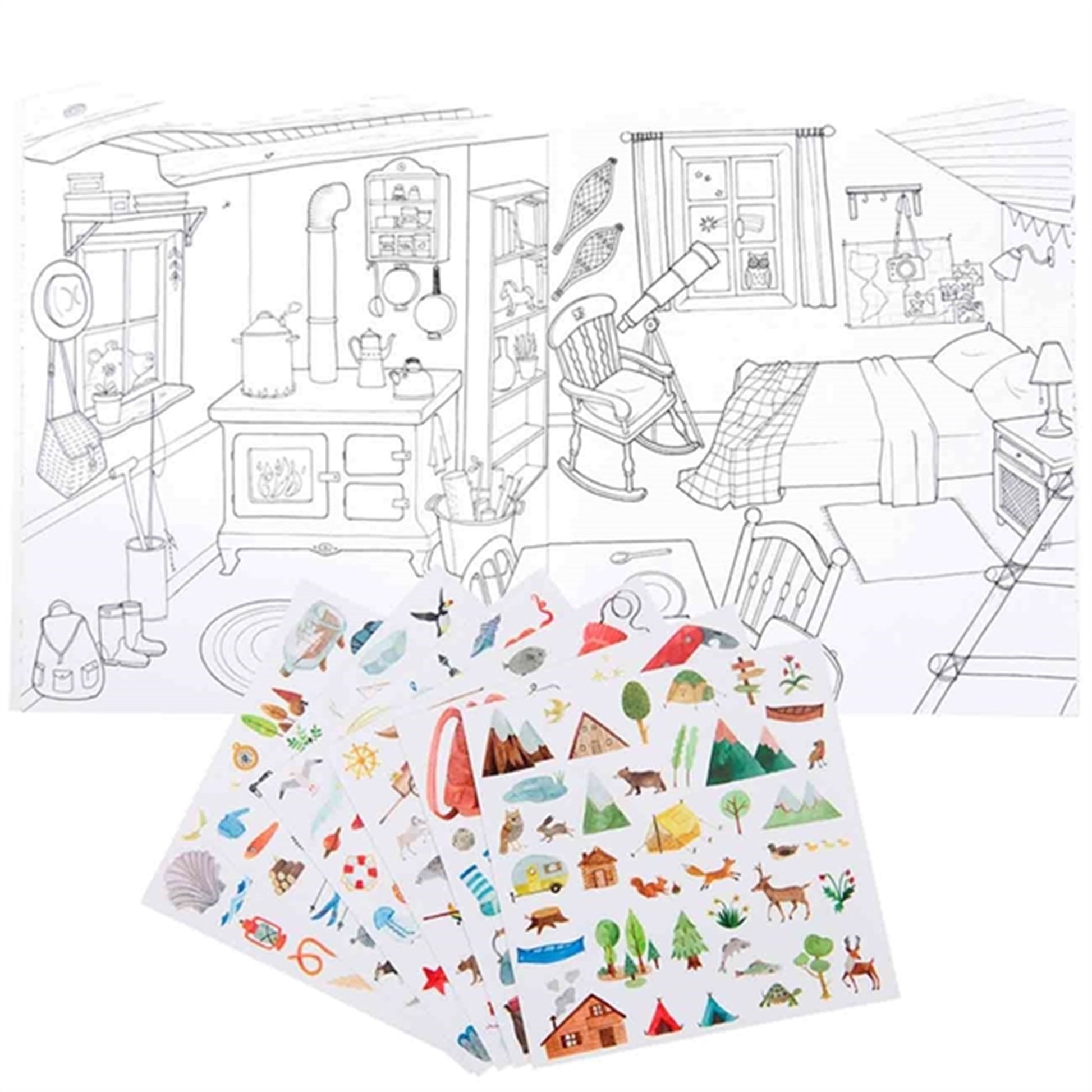 Moulin Roty Colouring Book