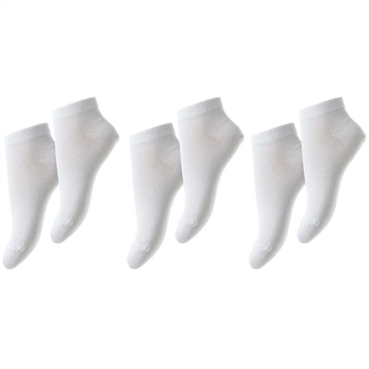 MP 99012 Plain Cotton Footie White 3入袋