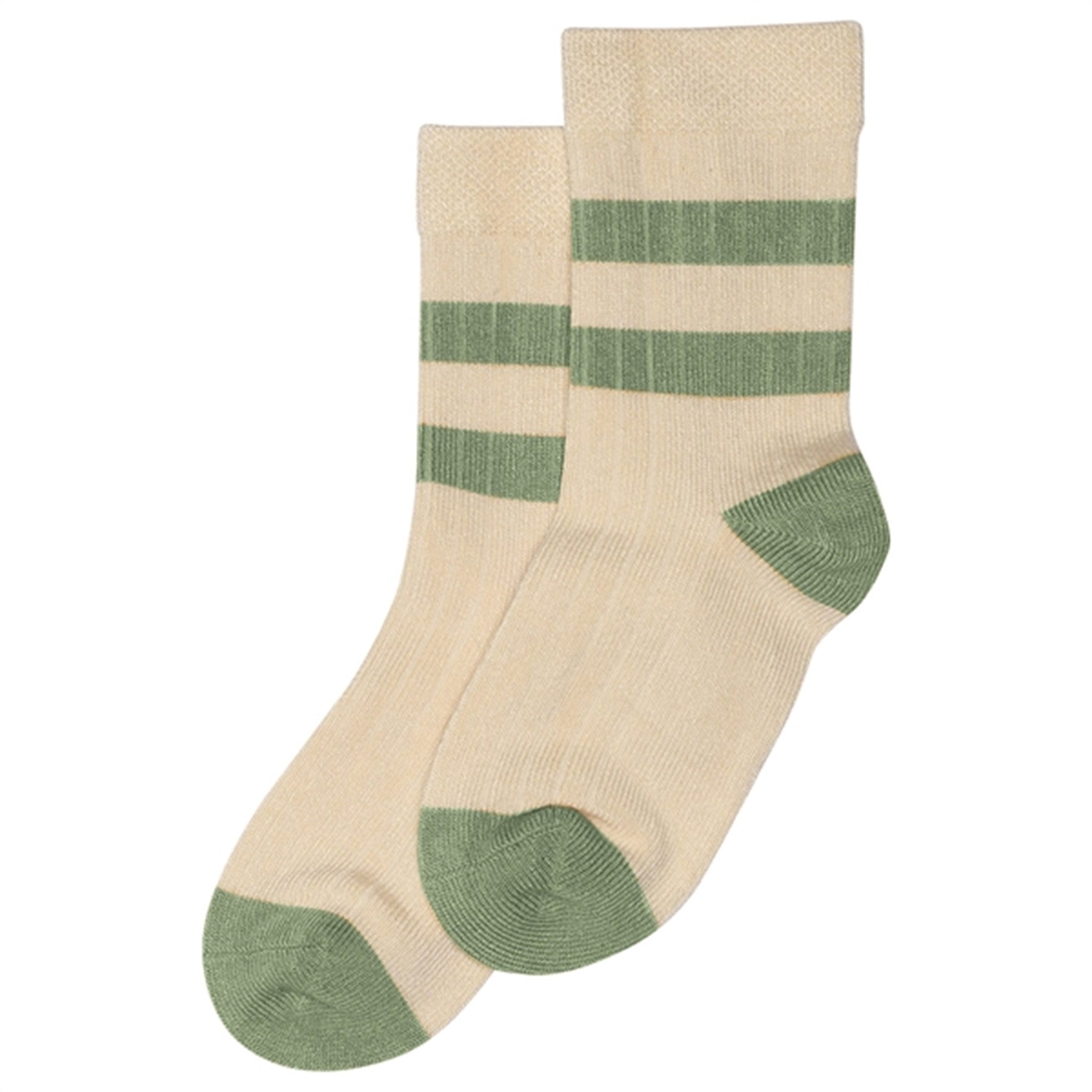 minipop® Spring Green/Offwhite Bamboo Socks Sport