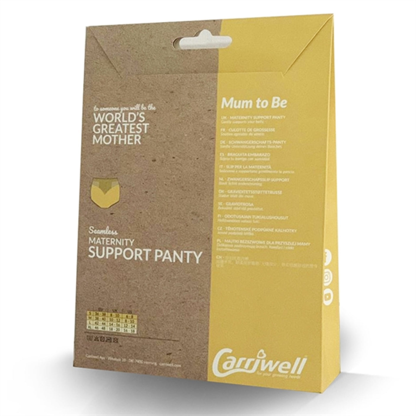 Carriwell Maternity Support Panty Black