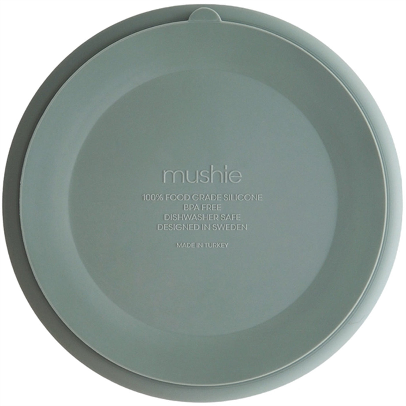 Mushie Silicone Plate Cambridge Blue