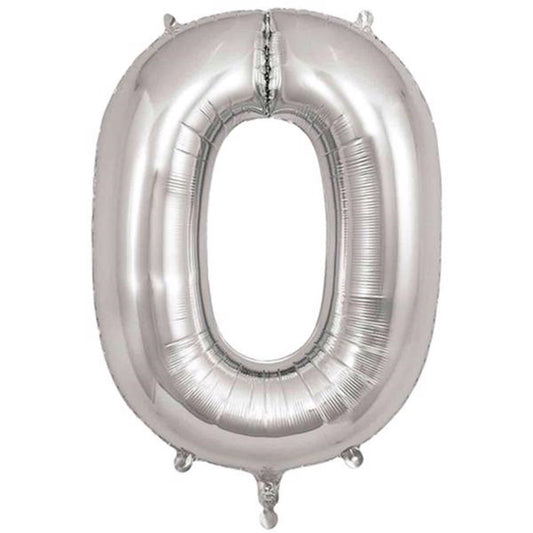 My Little Day Ballon Numbers Silver