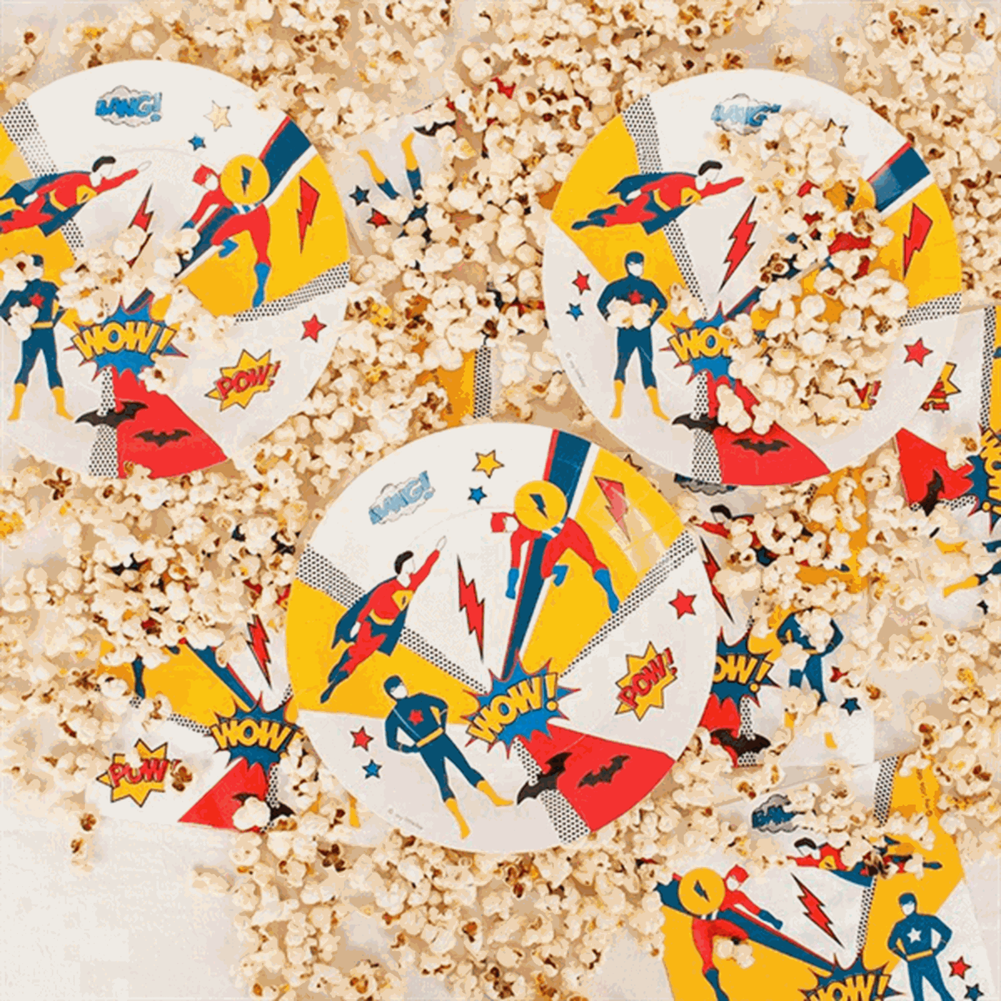 My Little Day Super Heroes Plates 8 Pcs