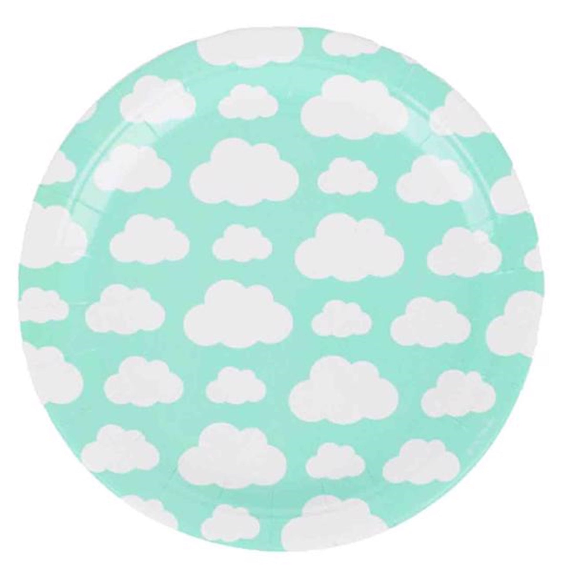 My Little Day 8 Paper Plates (clouds)