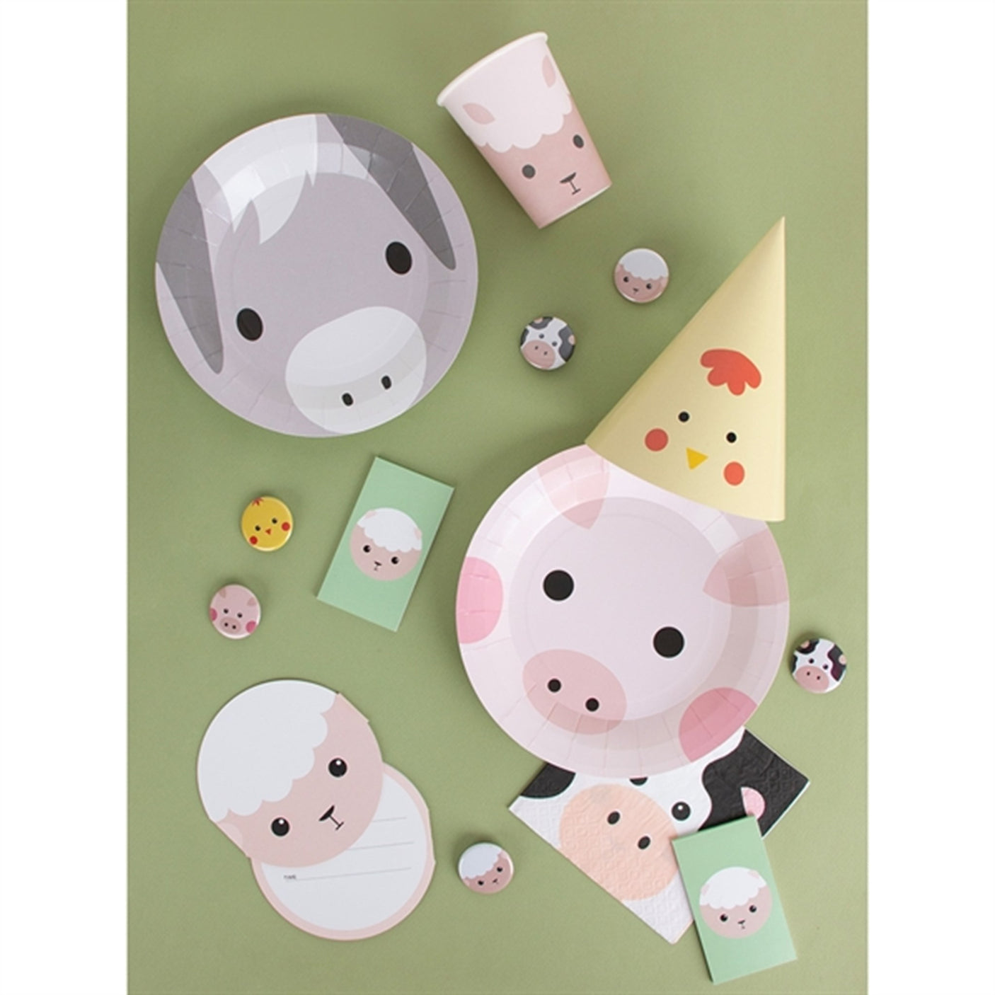My Little Day Mini Farm Plates 8 Pcs
