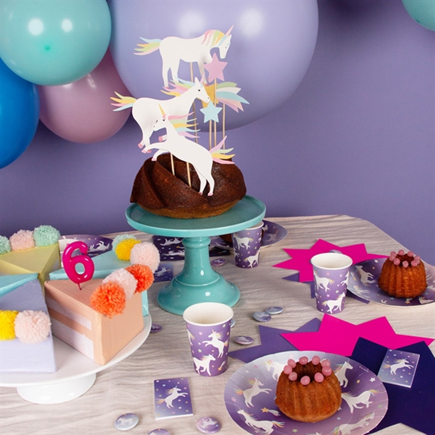 My Little Day Unicorn Cups 8 pcs