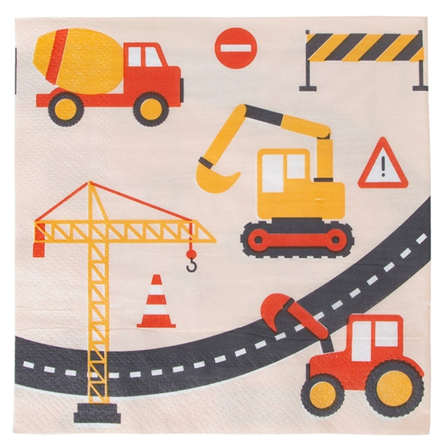 My Little Day Construction Napkins 20 pcs