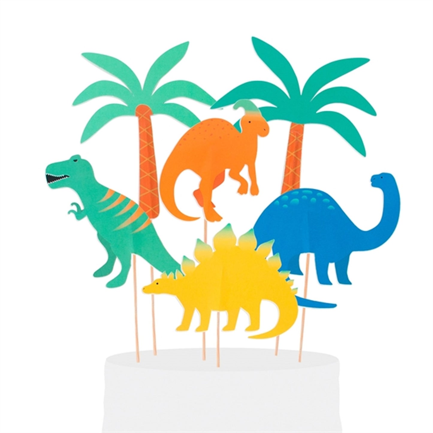 My Little Day Dinosaur Cake Toppers 6 pcs