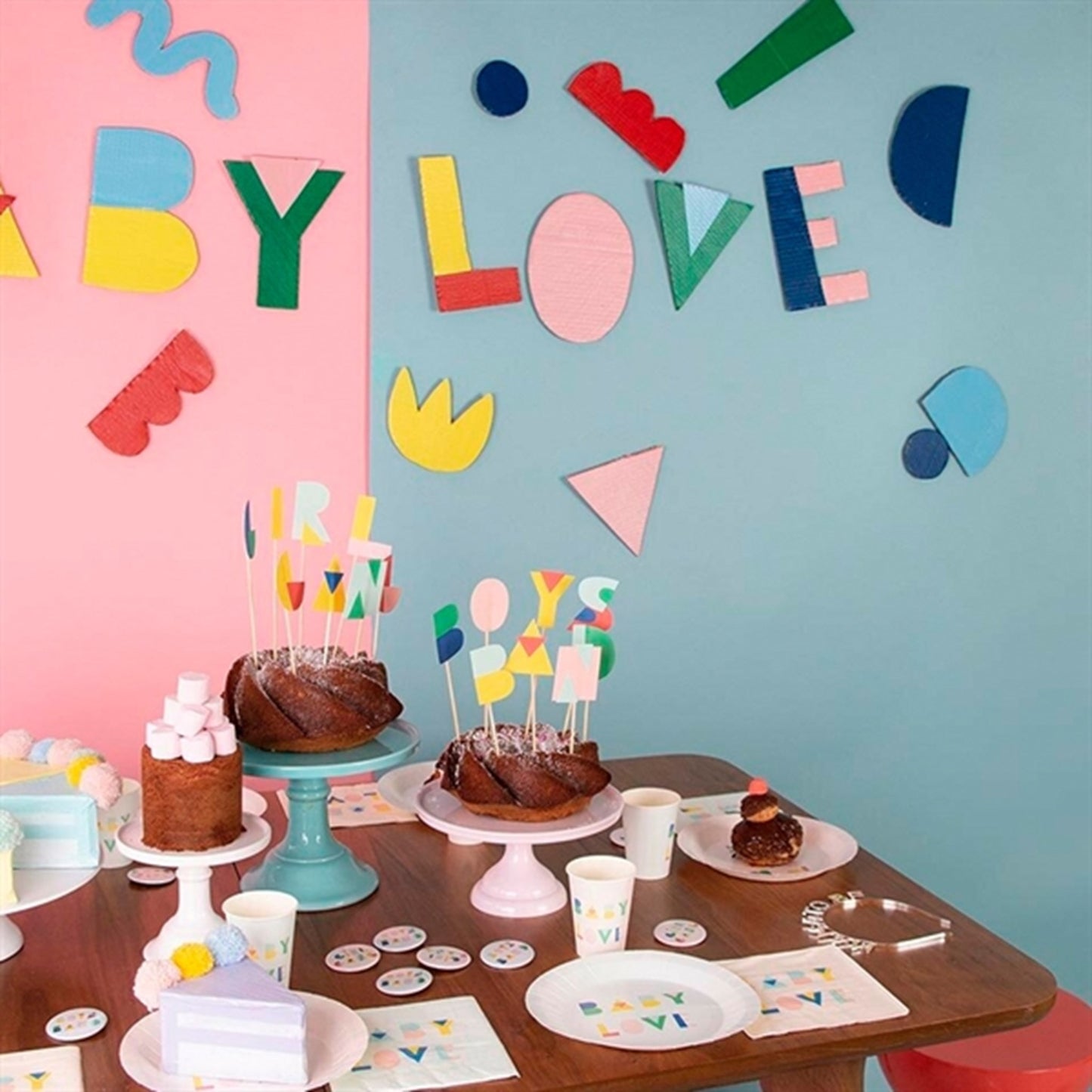 My Little Day Babyshower Nude Plates 8 pcs