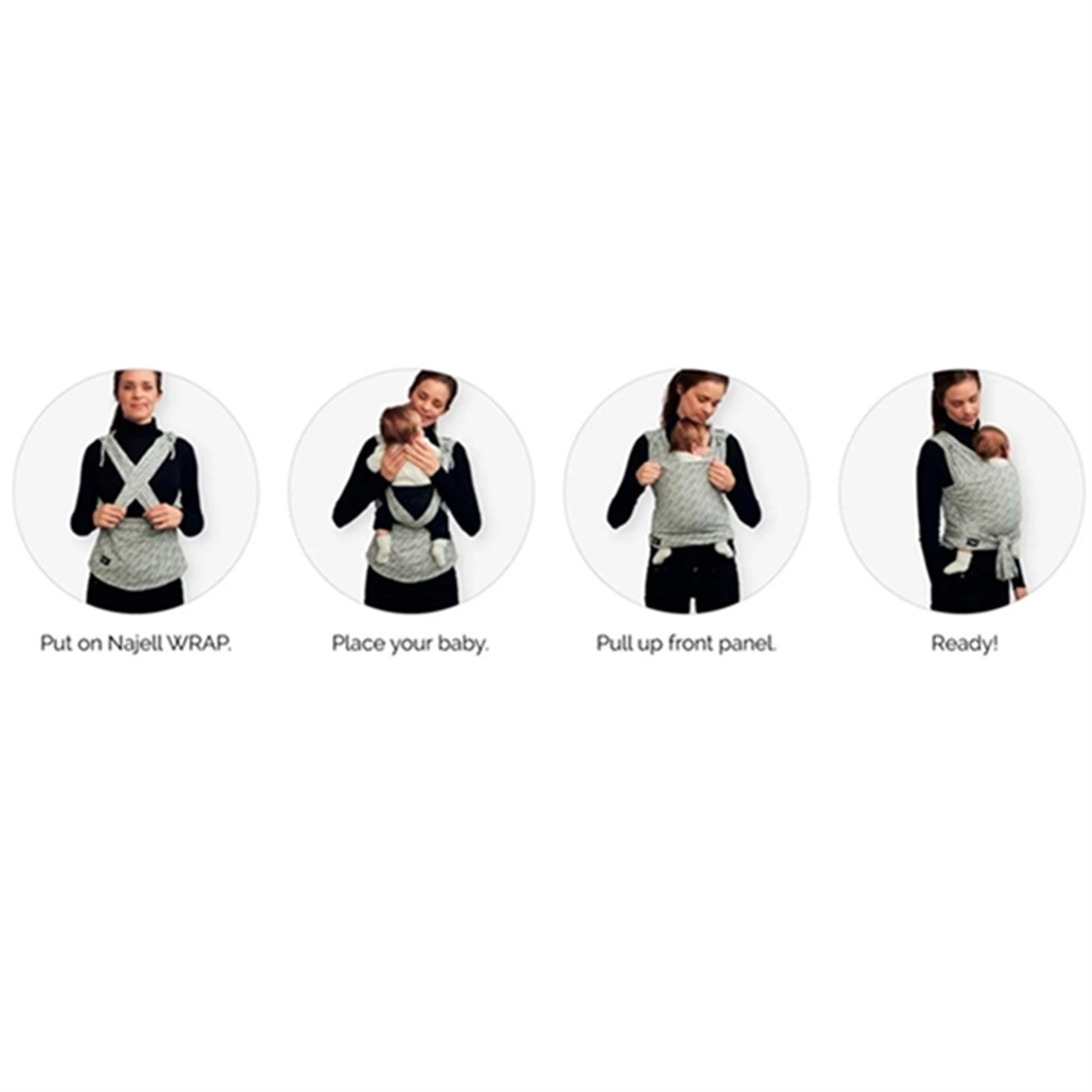 Najell Baby Wrap Zebra Brown