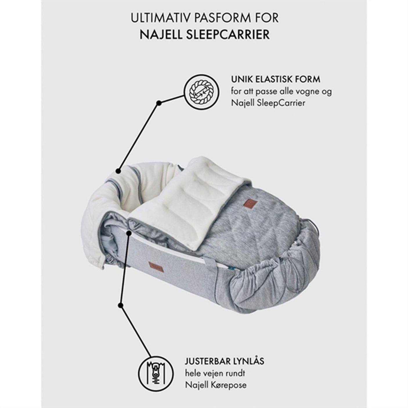 Najell Footmuff Denim Indigo