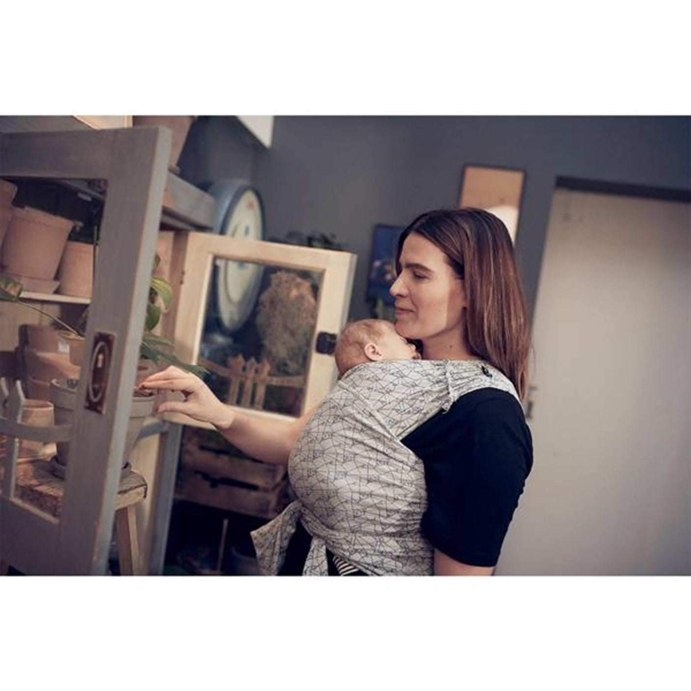 Najell Baby Wrap Charcoal Black