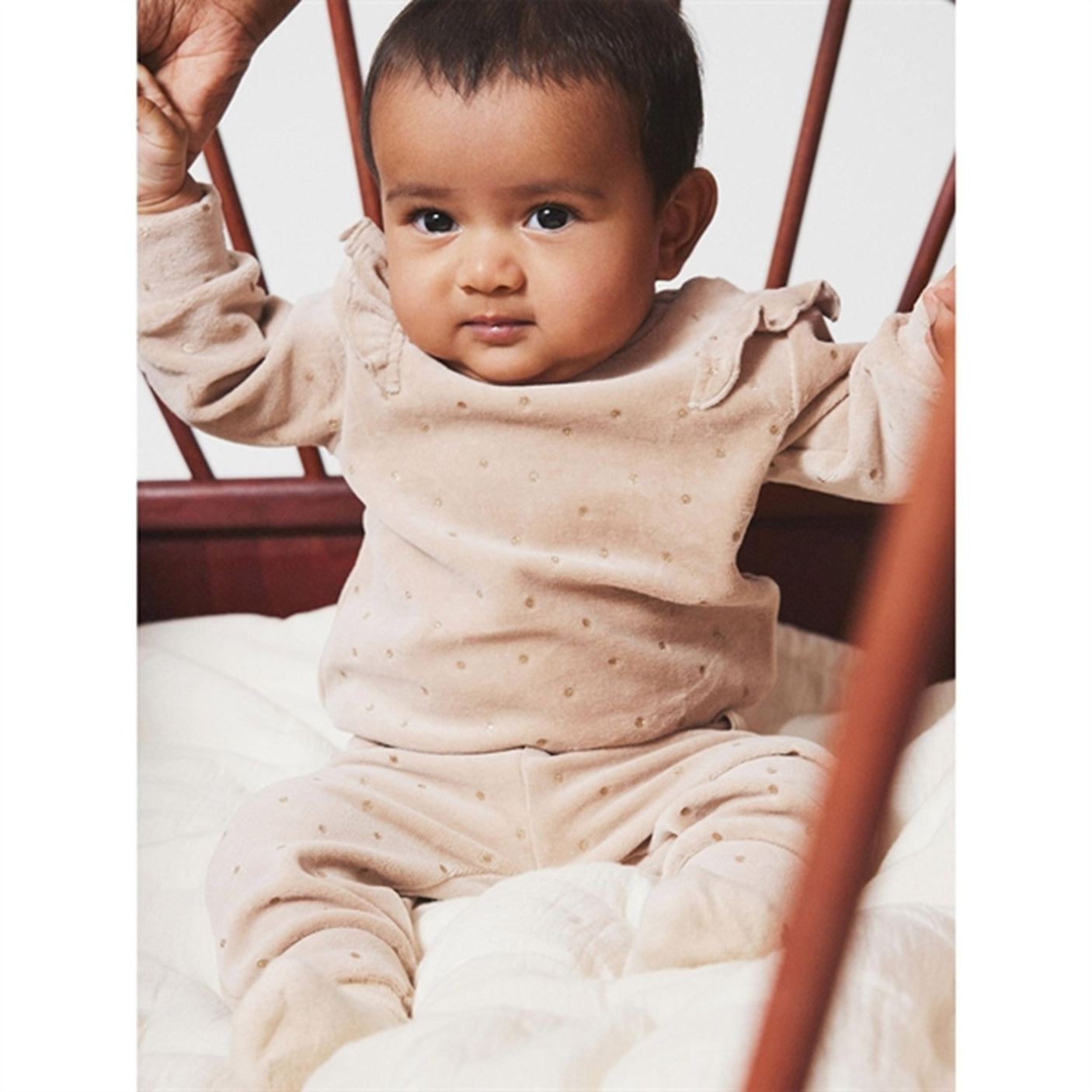 Name it Oxford Tan Noya Velour Blouse