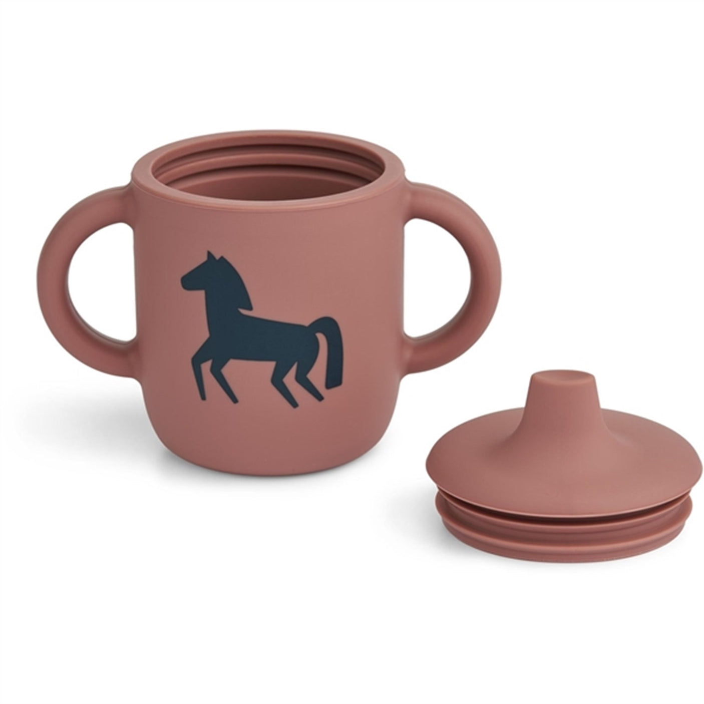Liewood Neil Sippy Cup Horses/Dark Rosetta