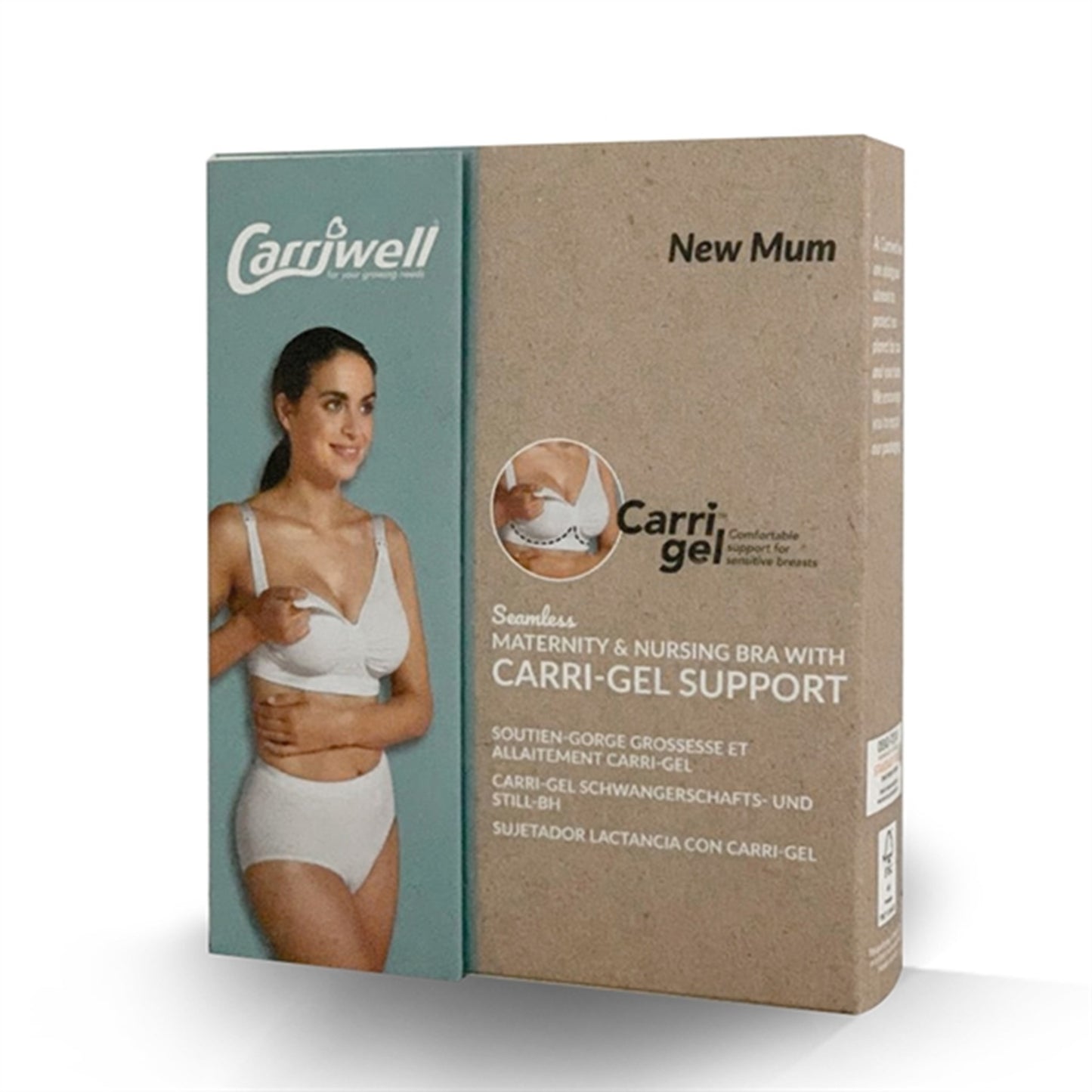 Carriwell Maternity And Nursing Bra With Carri-Gel Support Honey