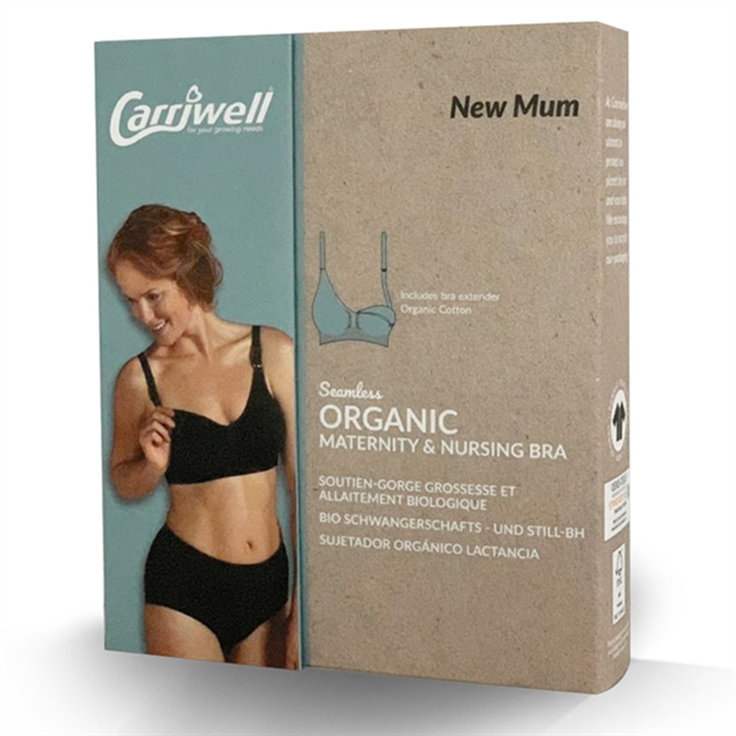 Carriwell Organic Maternity And Nursing Bra Black