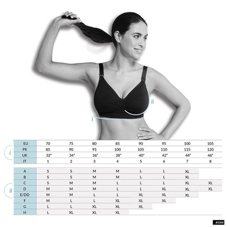 Carriwell Padded Maternity And Nursing Bra Black