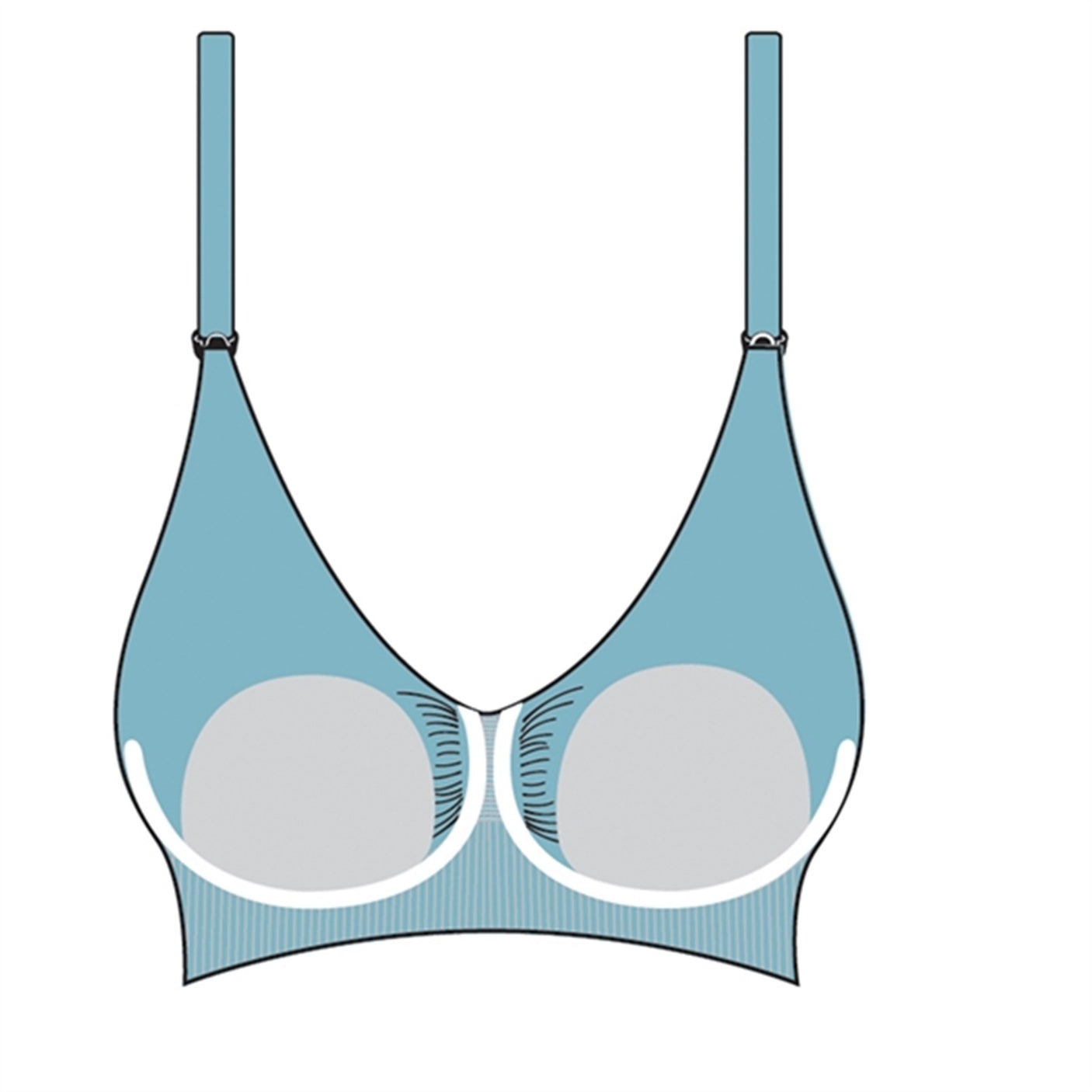 Carriwell Maternity And Nursing Bra With Padded Carri-Gel Support Black