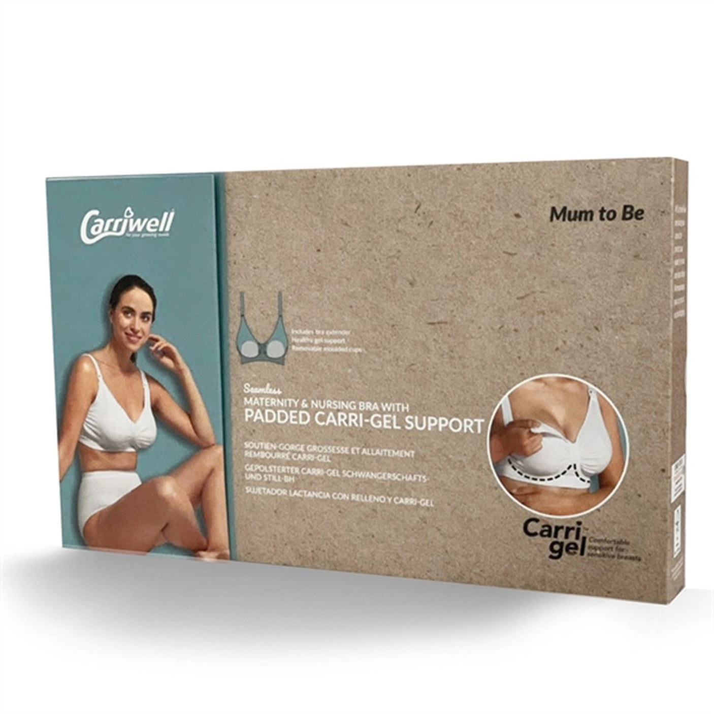 Carriwell Maternity And Nursing Bra With Padded Carri-Gel Support White