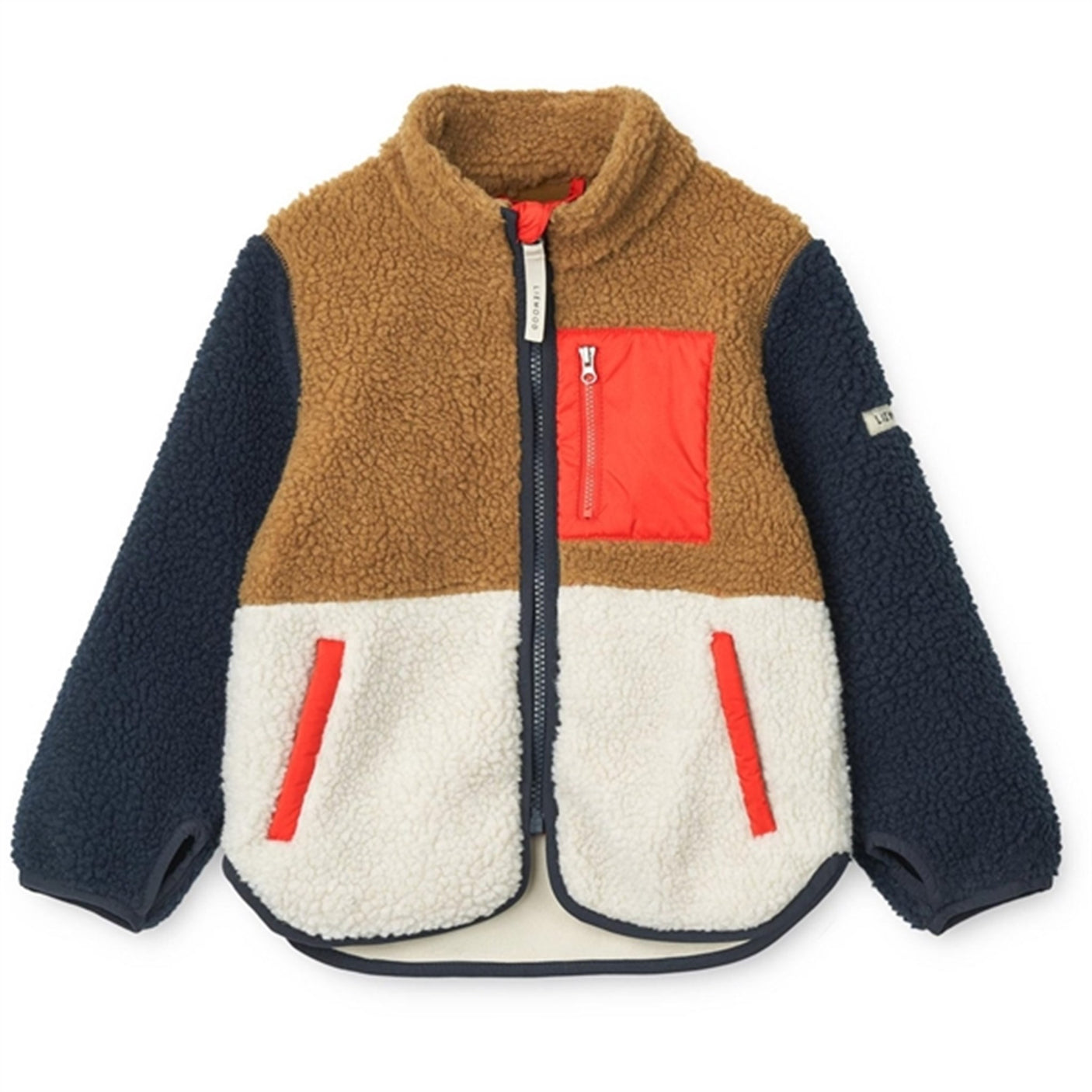 Liewood Nolan Pile Jacket Midnight Navy Multi Mix