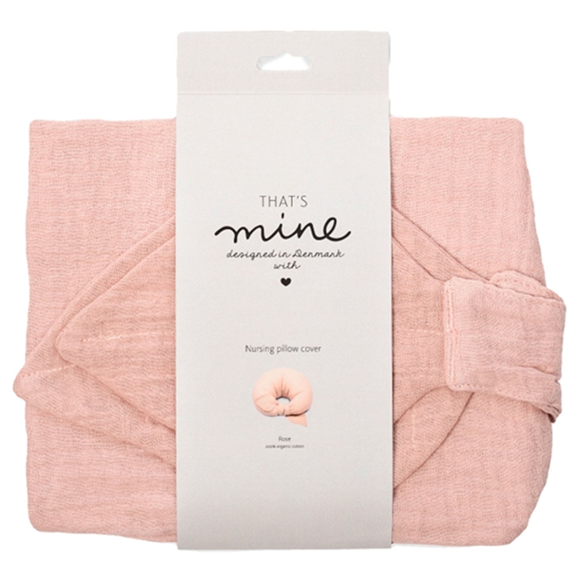 用美丽的 That's Mine 哺乳枕套 Rose 提升您的哺乳体验
