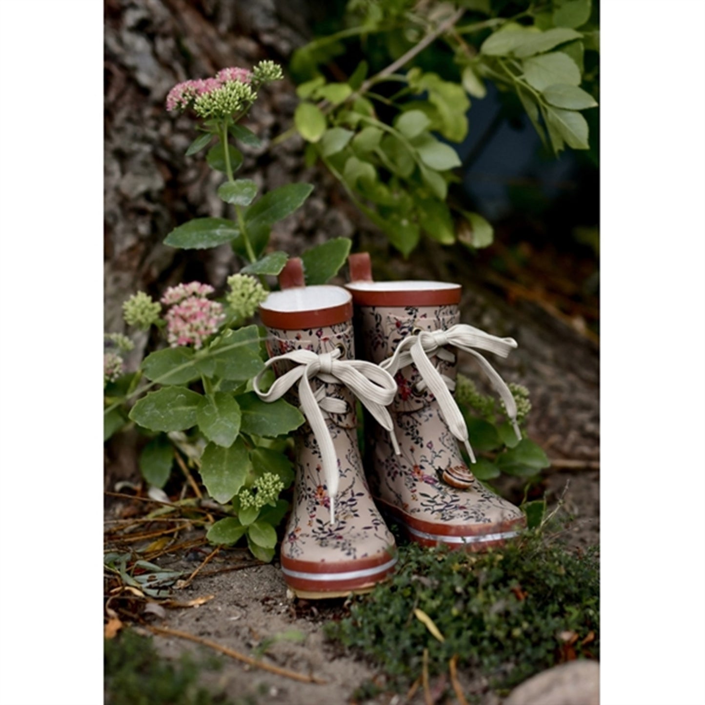 Mikk-Line Rubber Boots Print Nougat
