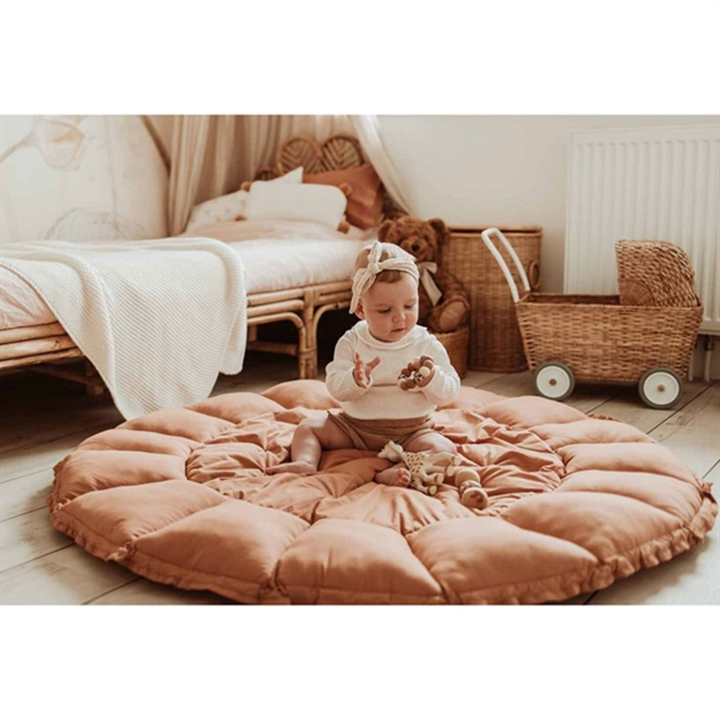 Play&Go 3-in-1 Play Mat Organic Bloom Tawny brown