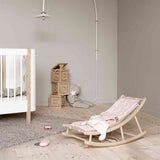 Oliver Furniture Wood Baby & Junior Rocking Chair Oak/Rose 2