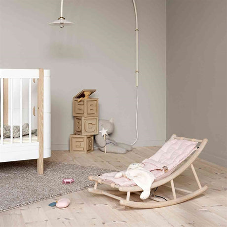 Oliver Furniture Wood Baby & Junior Rocking Chair Oak/Rose 2