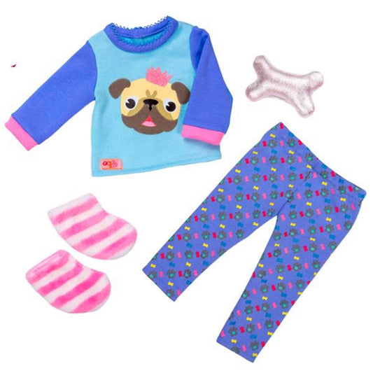 Our Generation Dollwear - Pyjamas w. Bulldog