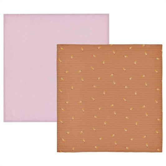 OYOY Muslin 2-pack Choko/Lavender