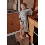 OYOY Gobi Apron White/Dusty Blue