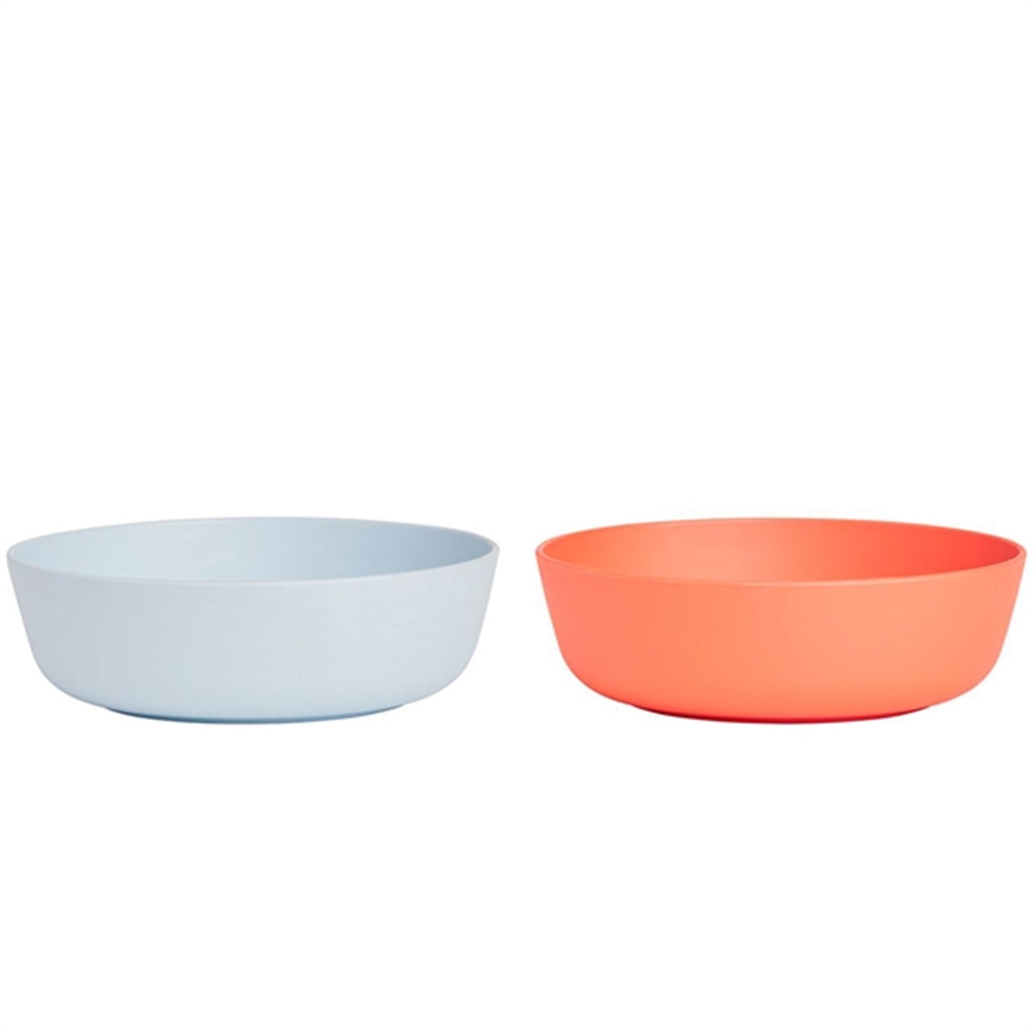 OYOY Yummy Bowl 2-pack Ice Blue / Apricot 6