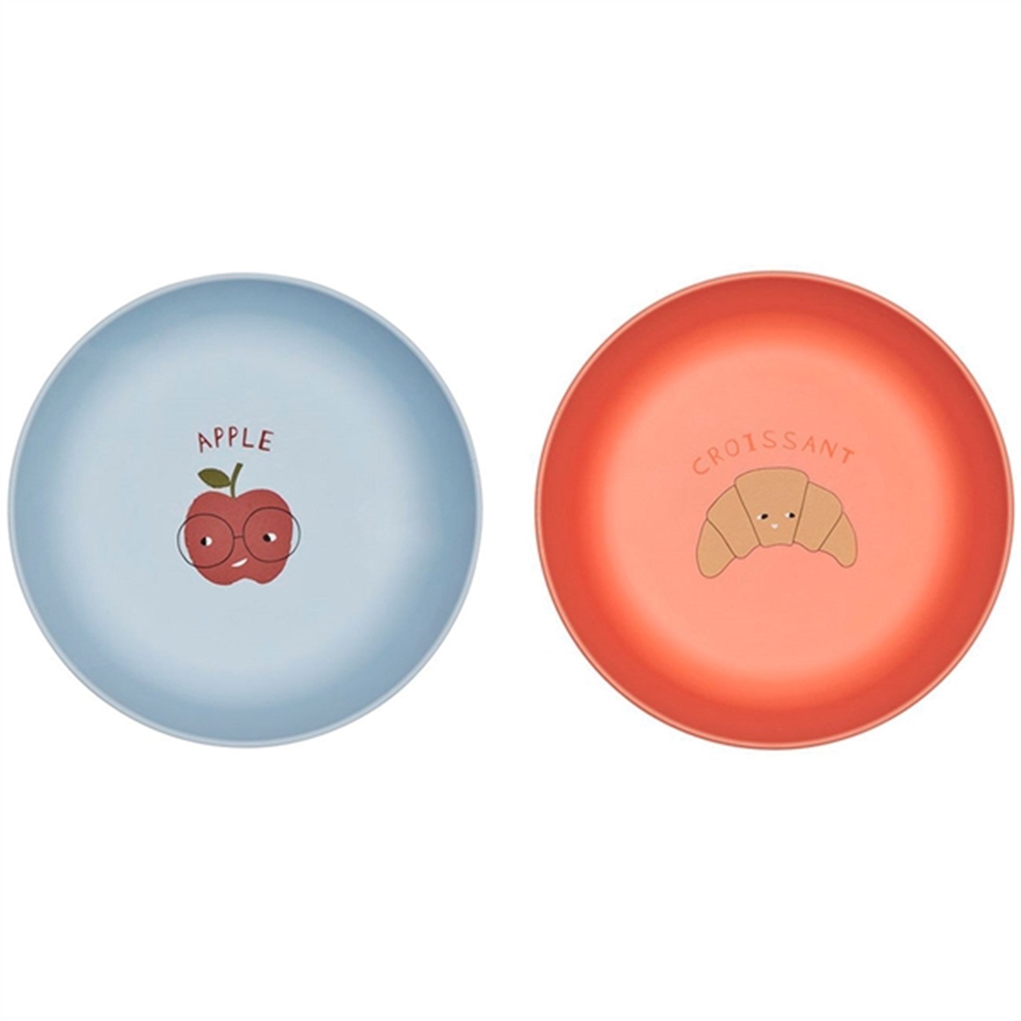 OYOY Yummy Bowl 2-pack Ice Blue / Apricot