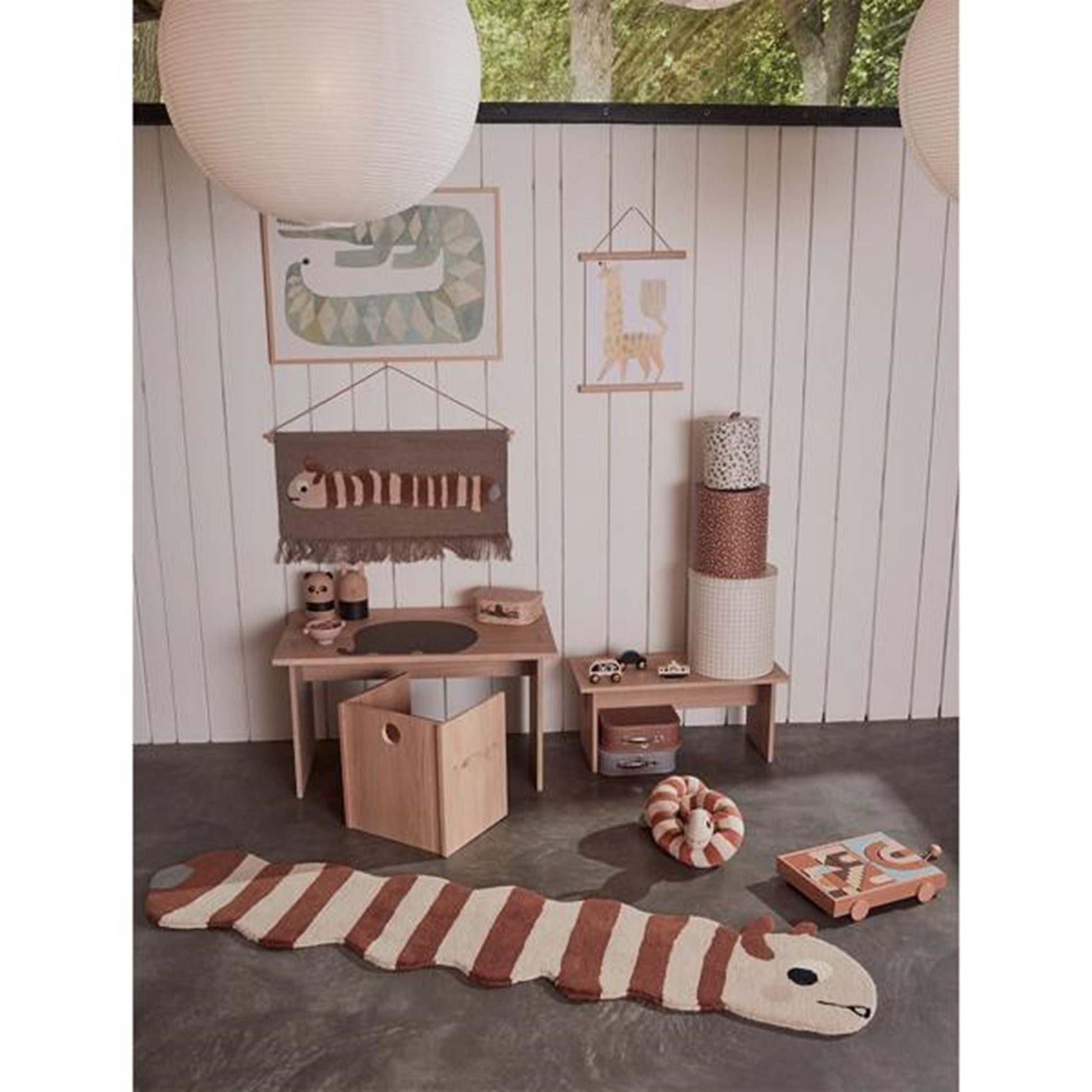 OYOY Placemat Henry Elephant Choco