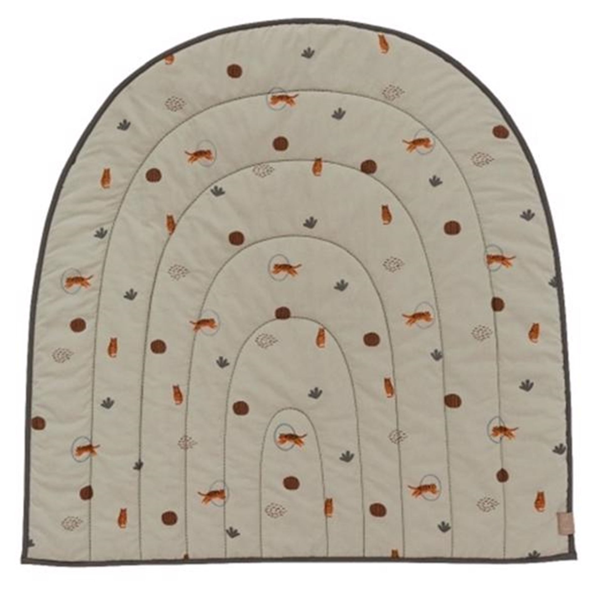 OYOY Quilted Rainbow Blanket