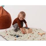 OYOY Quilted Rainbow Blanket