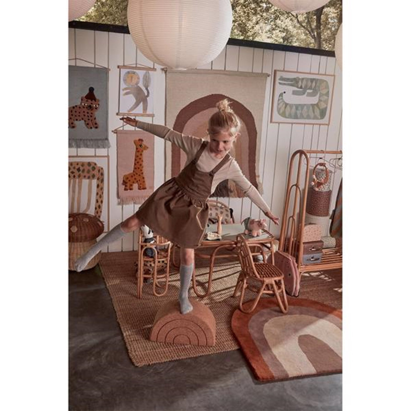 OYOY Rainbow Rug Choko