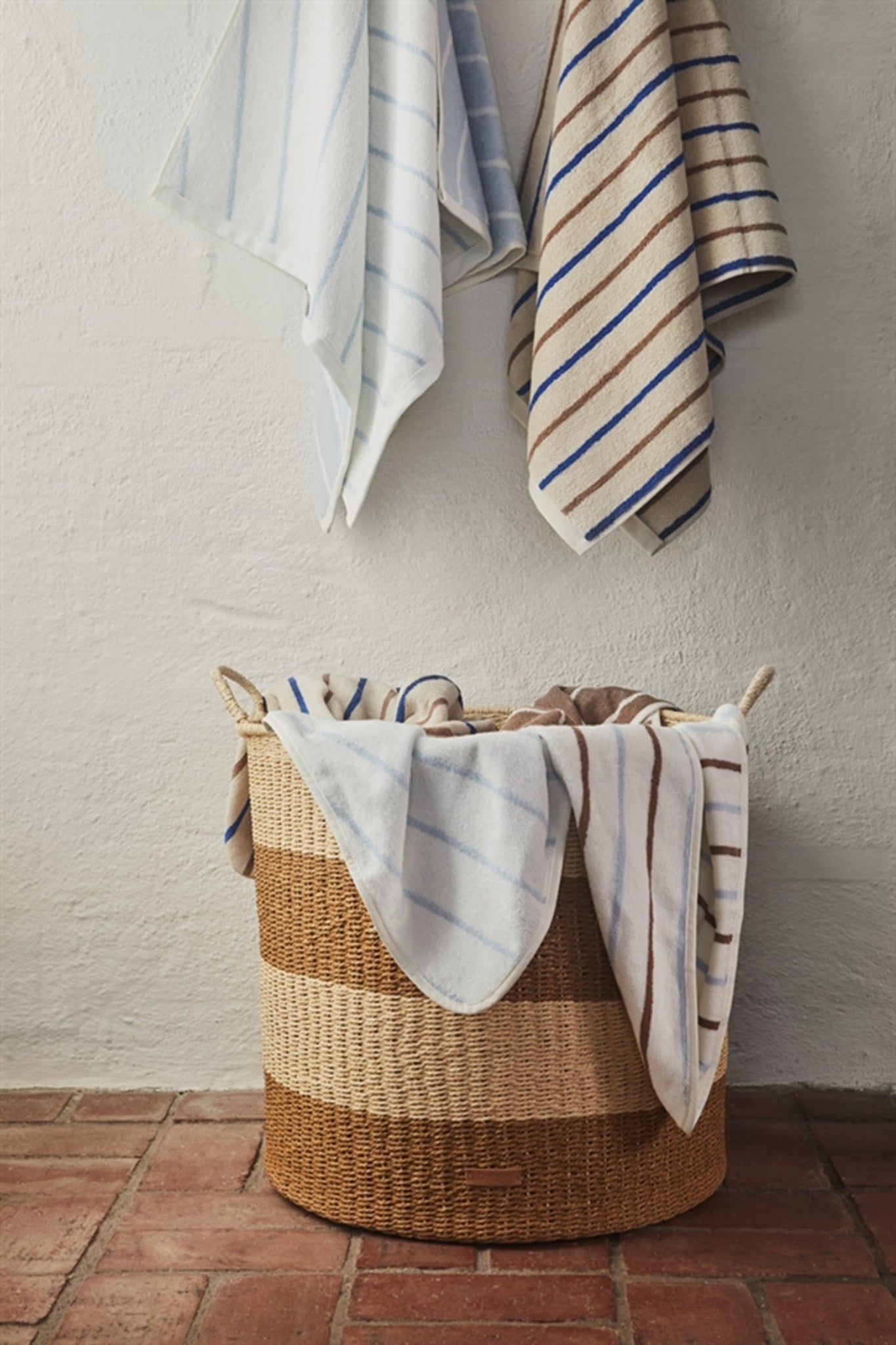 OYOY Raita Hooded Towel Cloud/Caramel