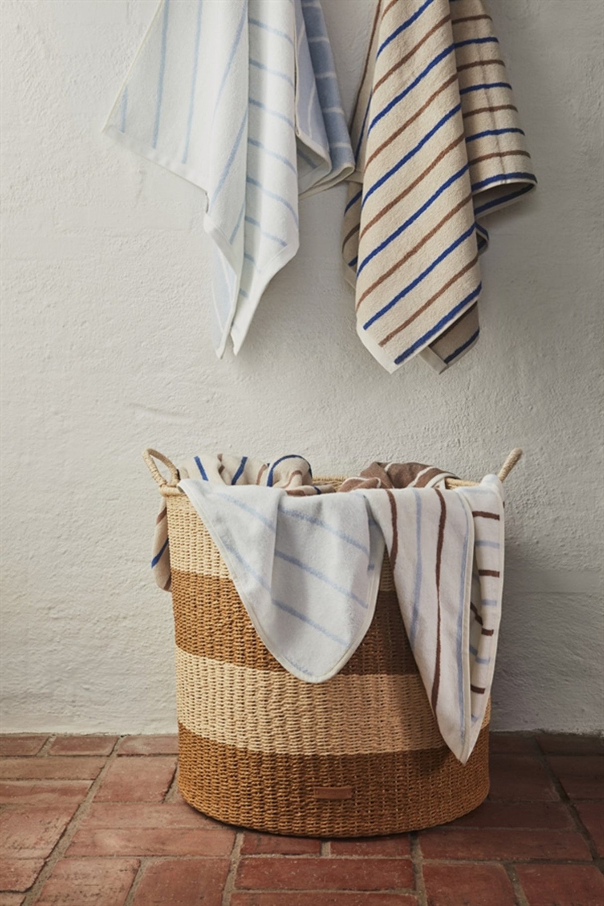 OYOY Raita Hooded Towel Cloud/Ice Blue