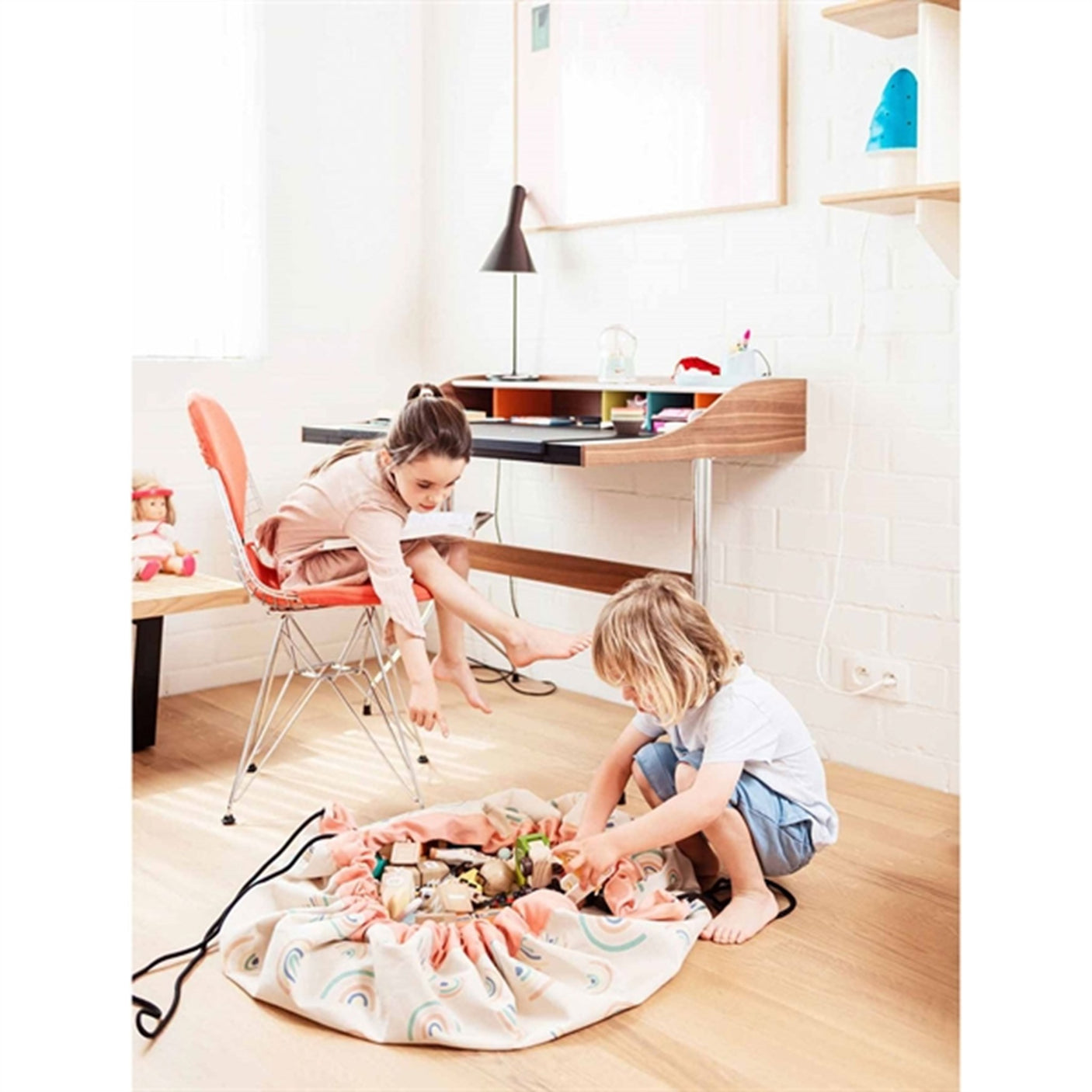 Play&Go 2-in-1 Play Mat Rainbow