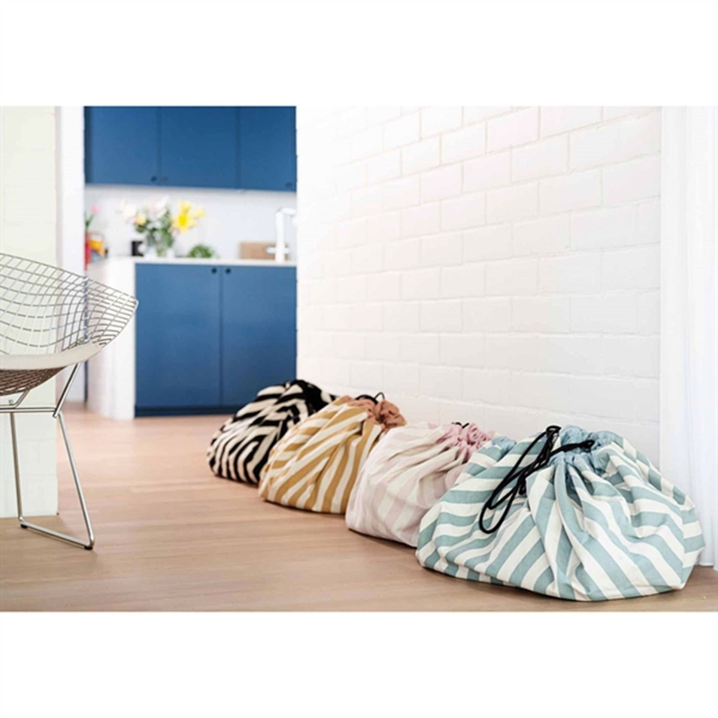 Play&Go 2-in-1 Play Mat Stripes Black