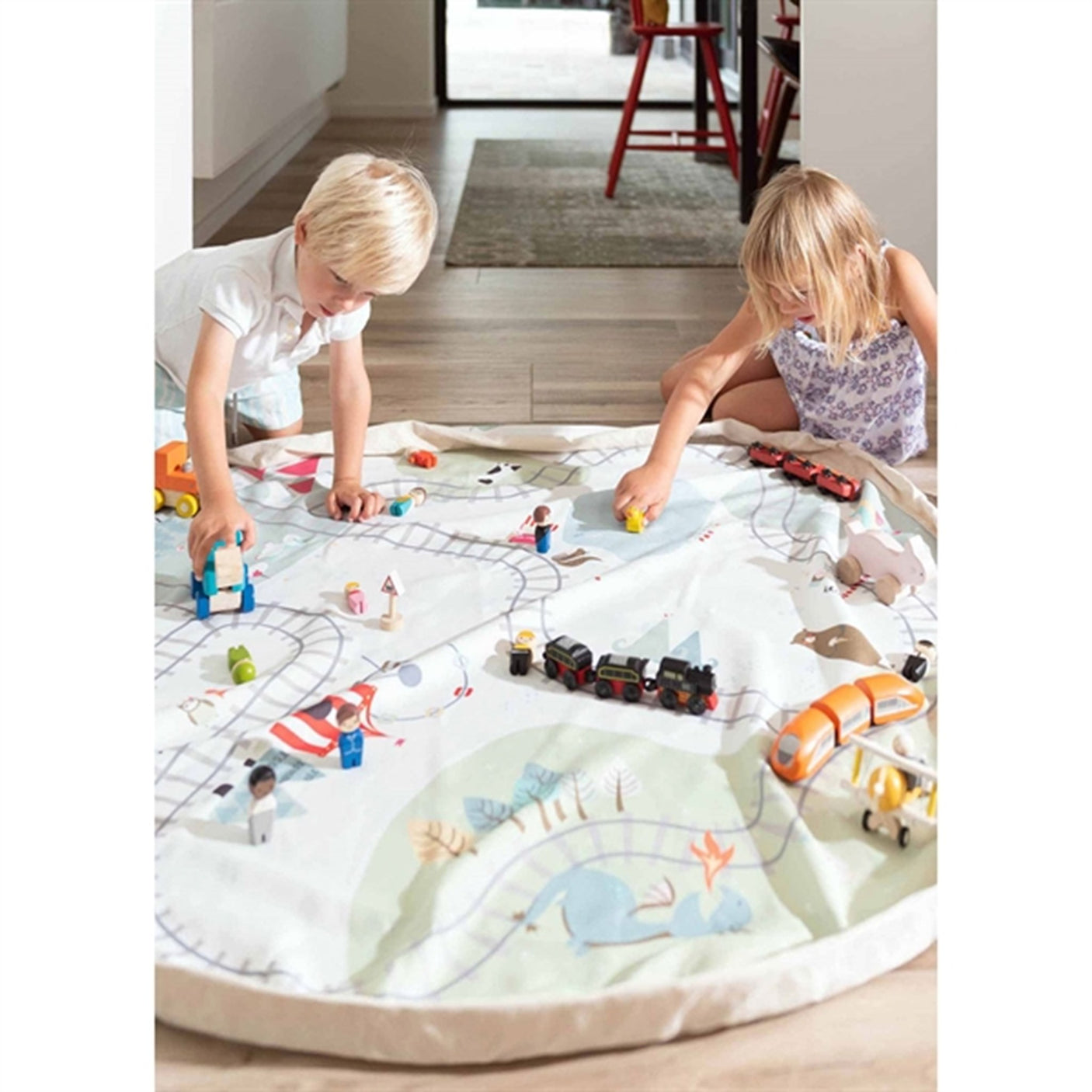 Play&Go 2-in-1 Play Mat Trainmap/Bears