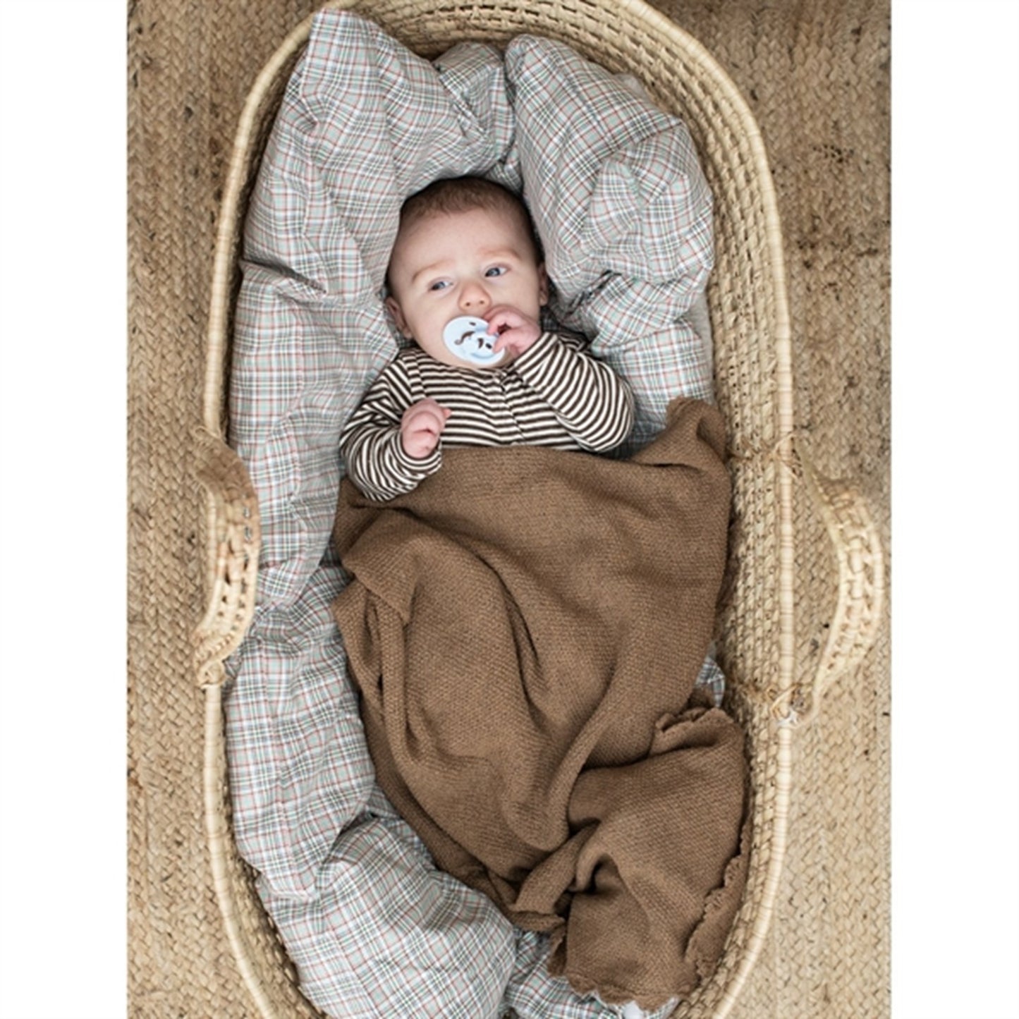 Serendipity Newborn Chestnut/Offwhite Stripe Suit