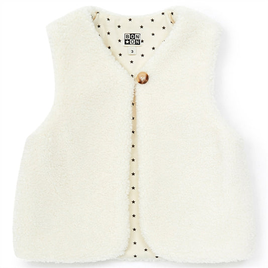 BONTON Cream Betibb Fleece Vest